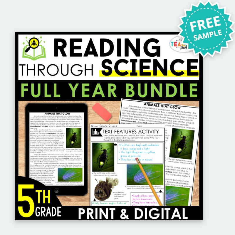 5th Grade Reading Through Science