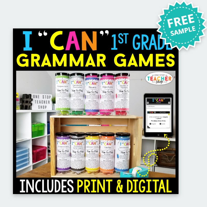 1st Grade I CAN Grammar Game