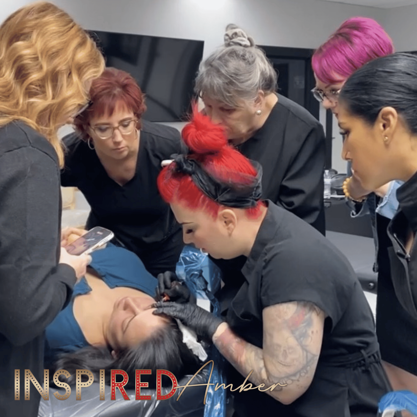 Join Ms Amber Reds eyeliner, brow and lip workshops in Las Vegas
