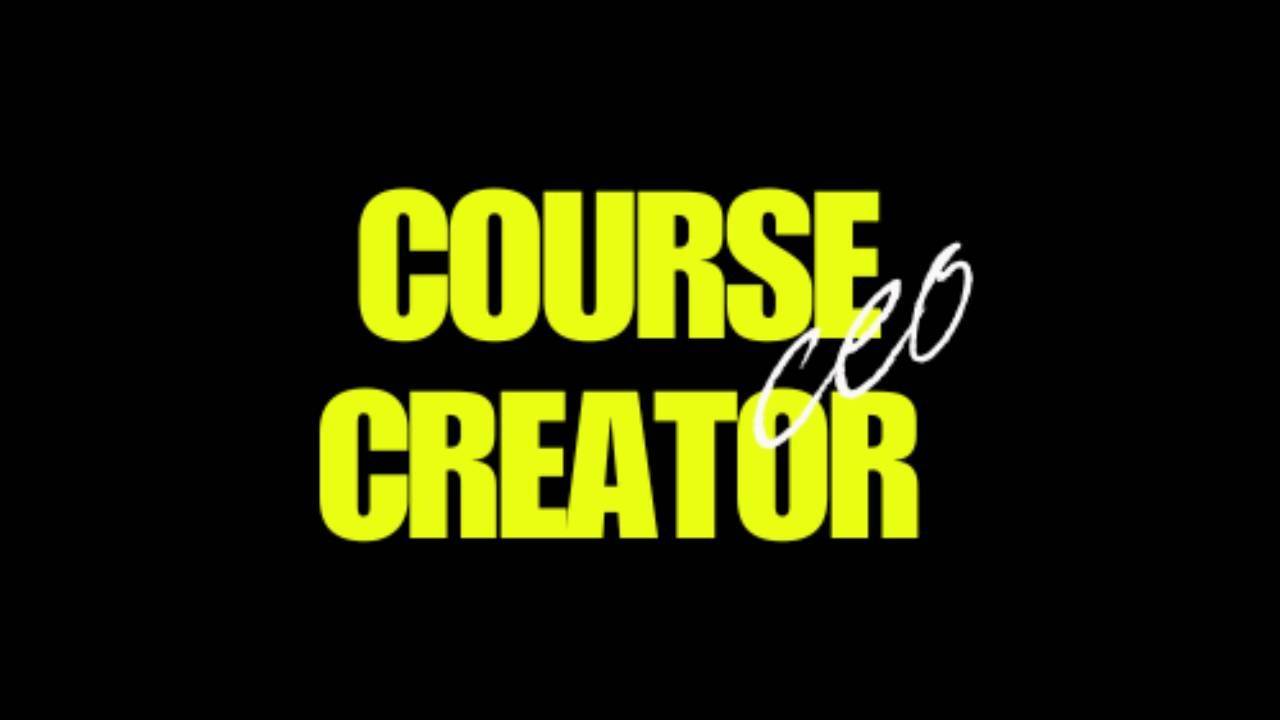Course Creator CEO