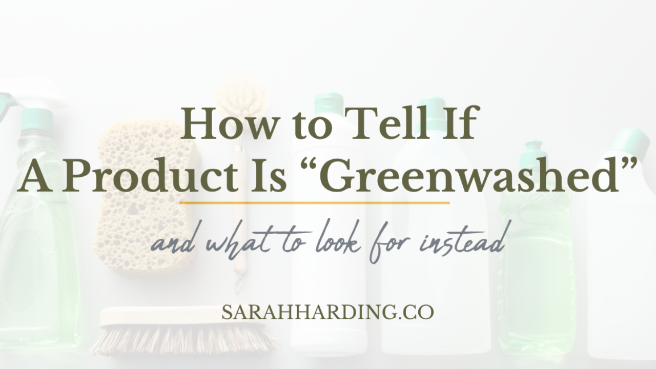 how to tell if a product is greenwashed