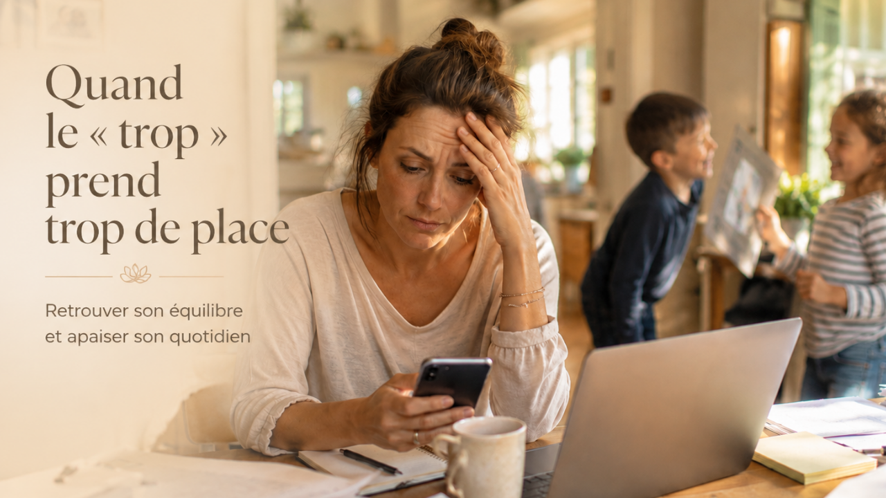 femme stress, surcharge du système nerveux, perte de joie, relations difficiles