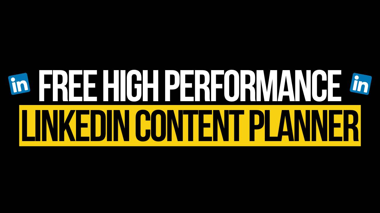 High Performance LinkedIn Planner | Chris James