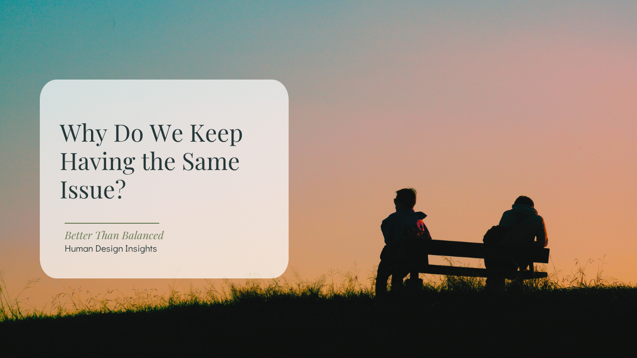 Why Do We Keep Having the Same Issue?