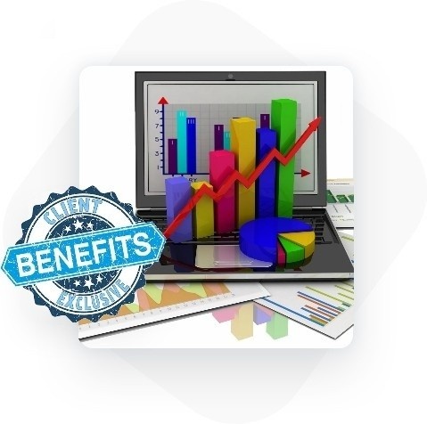 Graphic showing financial and operational benefits of MSP coaching and business growth support