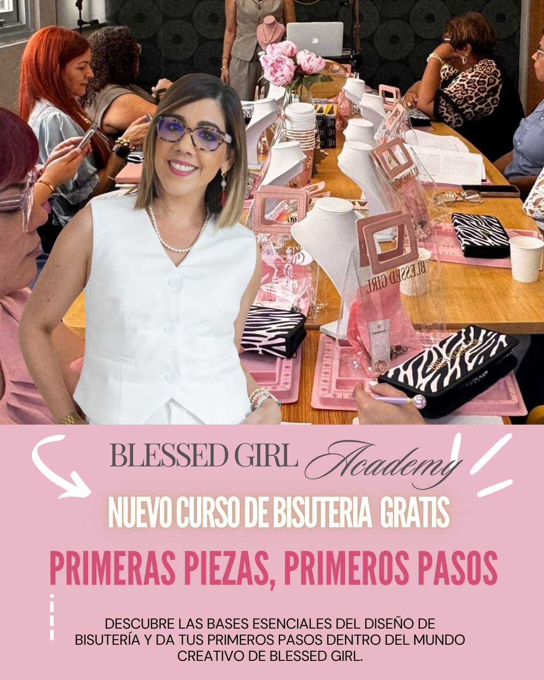 Curso de Bisutería Gratis   Comienza hoy a diseñar tus primeros accesorios y conoce un poco mas como pasar de hobby a negocio en este fascinante mundo de la bisutería y accesorios