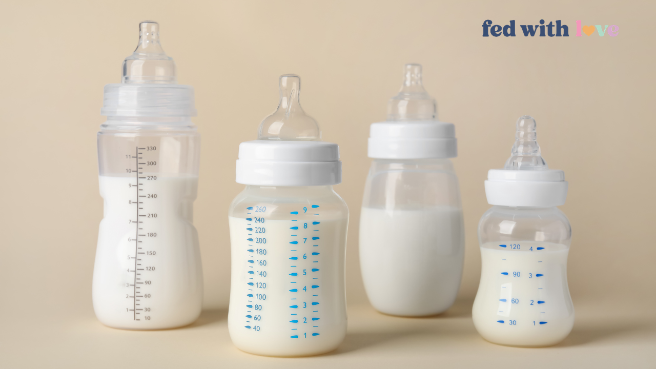Comparison of bottle nipple sizes and flow rates from popular baby bottle brands