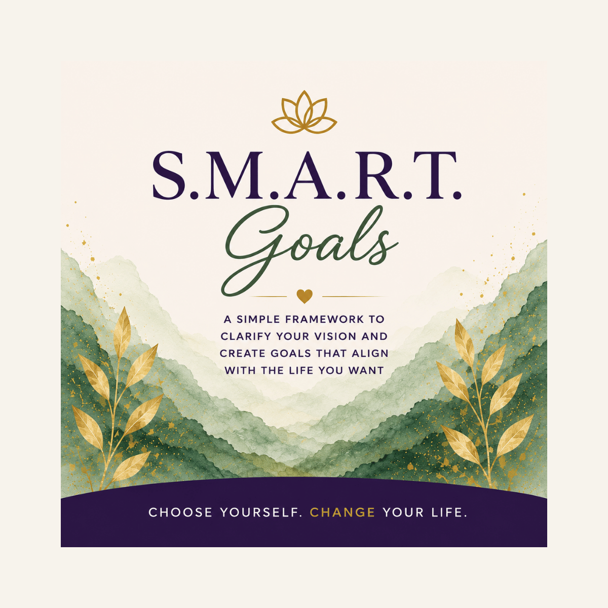 S.M.A.R.T. Goals goal-setting guide from the Choose Yourself Library