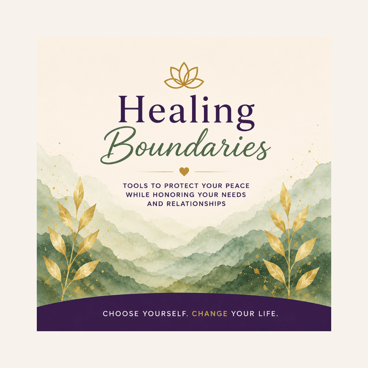 Healing Boundaries guide for creating healthy boundaries and protecting your peace