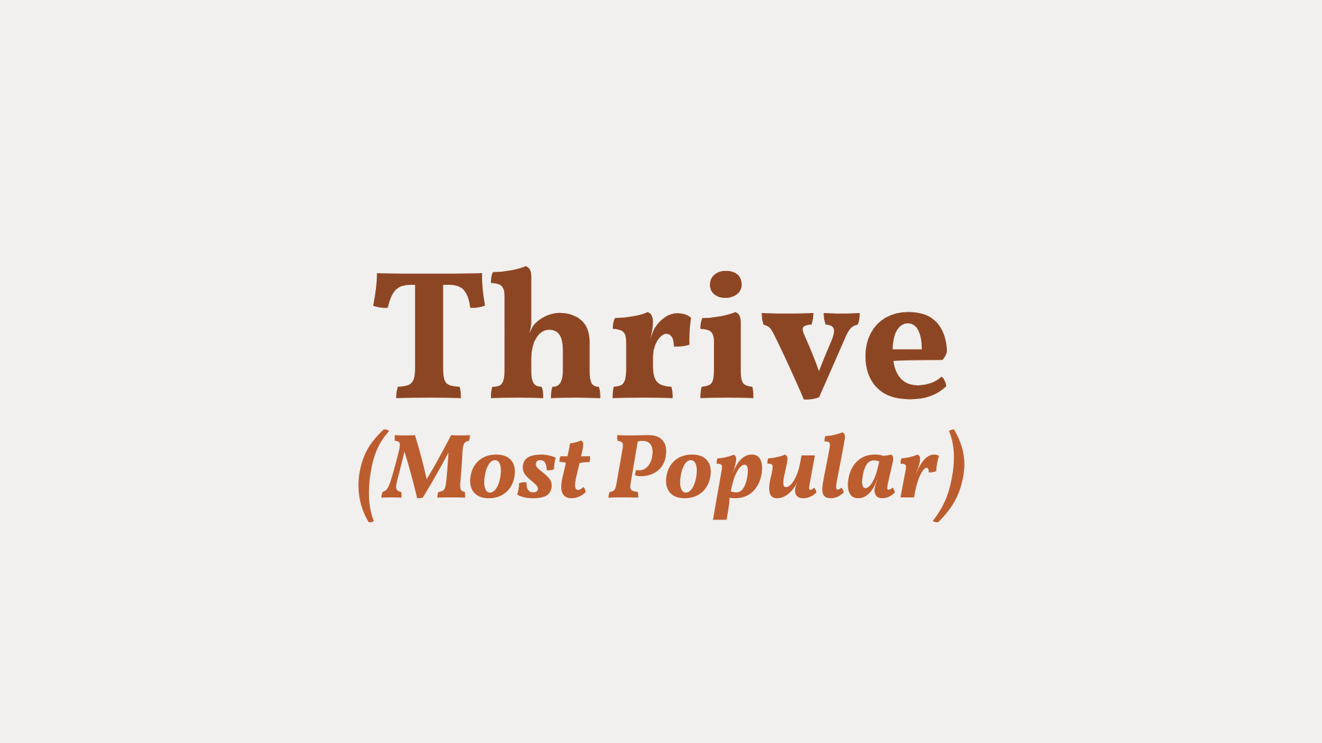 premium thrive membership