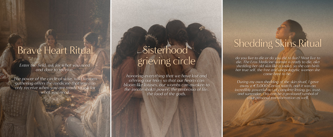 Brave Heart Ritual, Sisterhood Grieving Rituals, Shedding Skin Ritual
