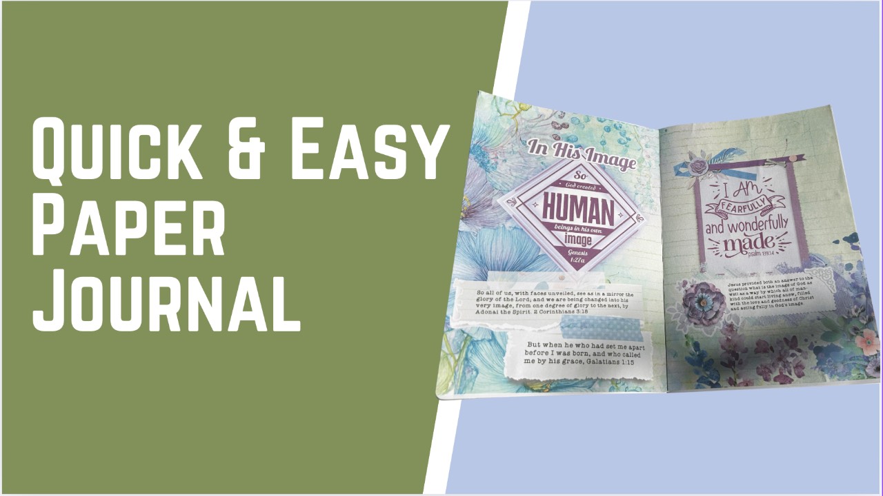 Quick and Easy Printed Paper Bible Journal
