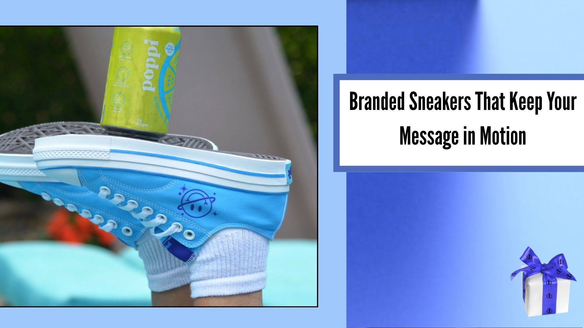 branded sneakers with custom logo and colors for visibility and everyday wear