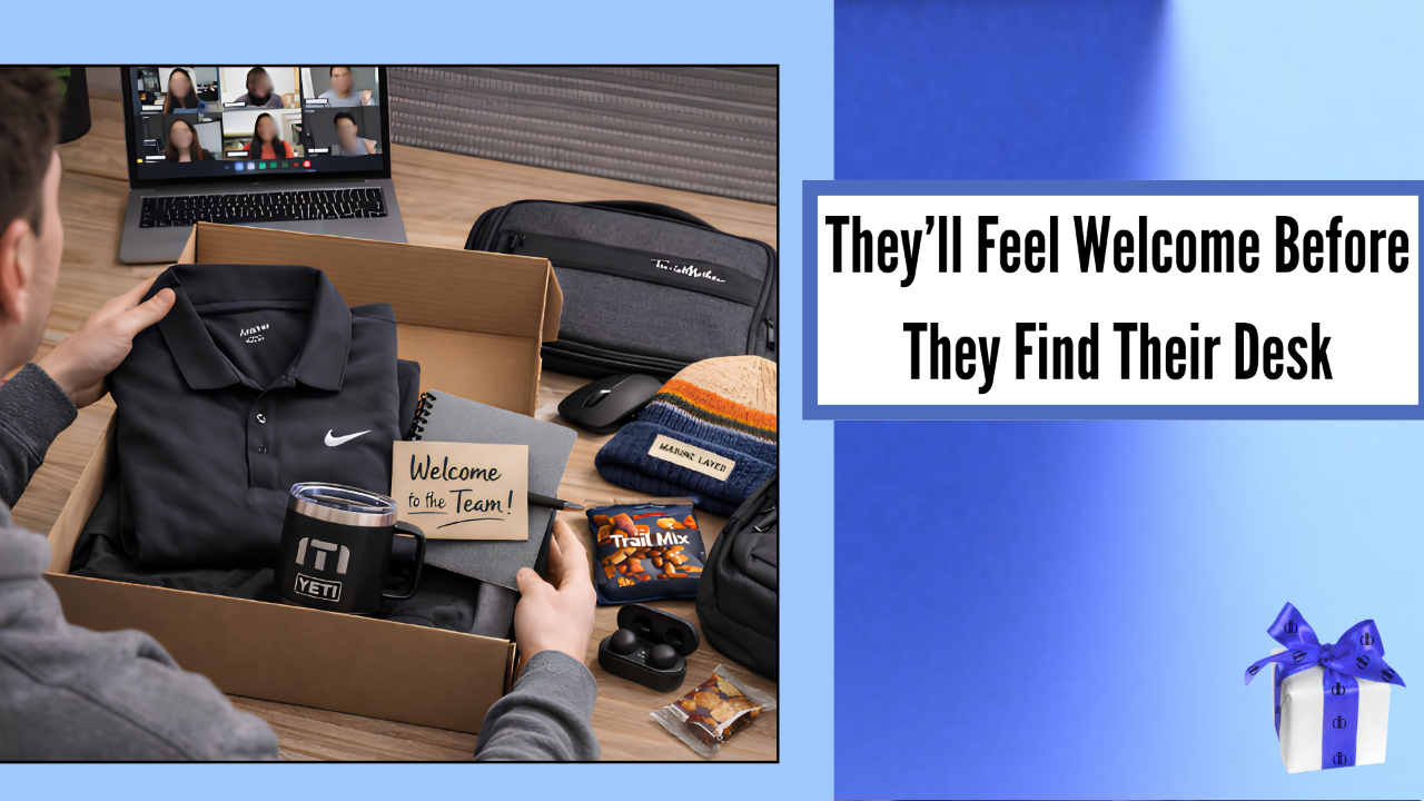 Custom onboarding welcome kit for new hires
