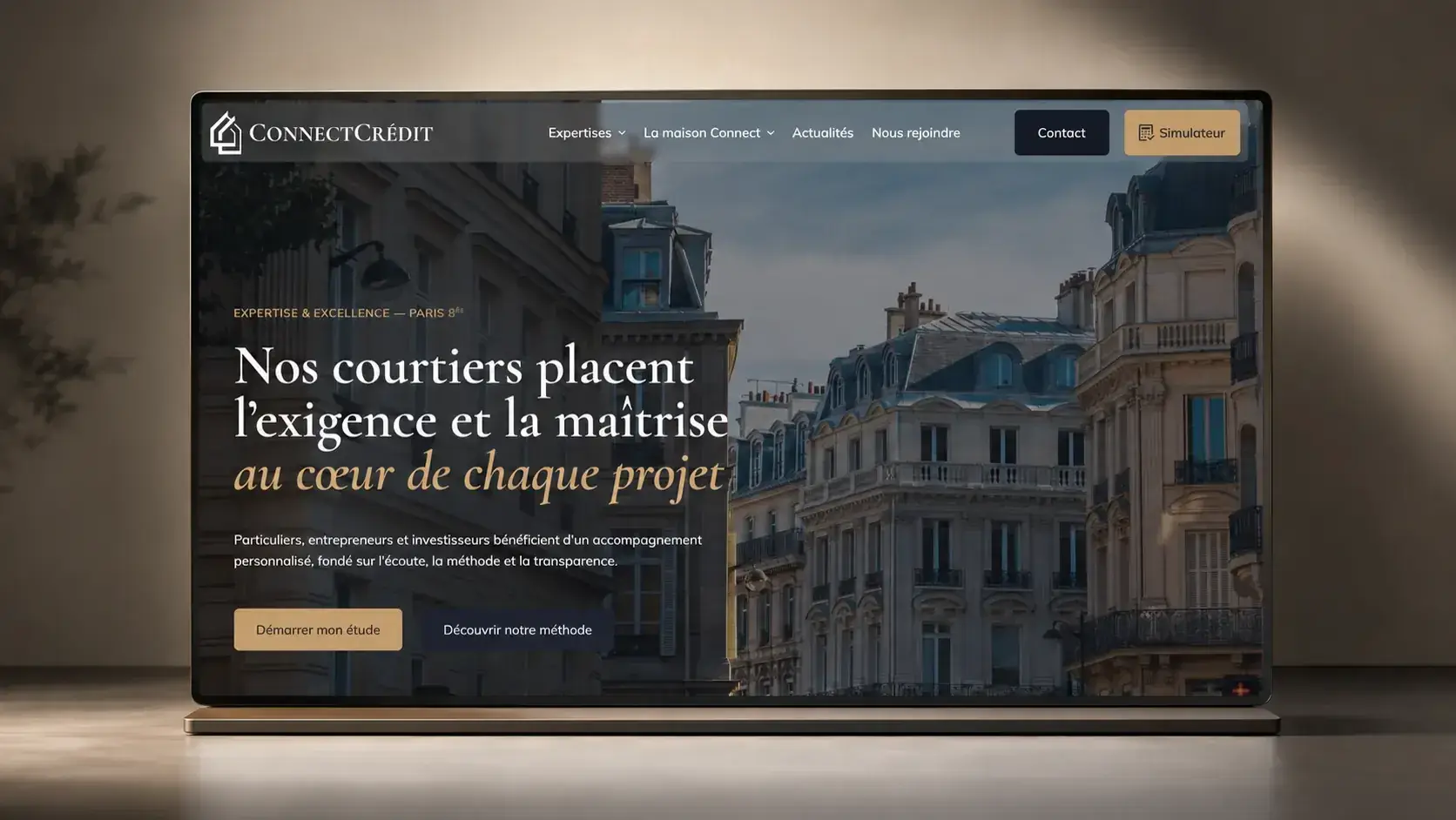 Nouvelle page d’accueil ConnectCredit