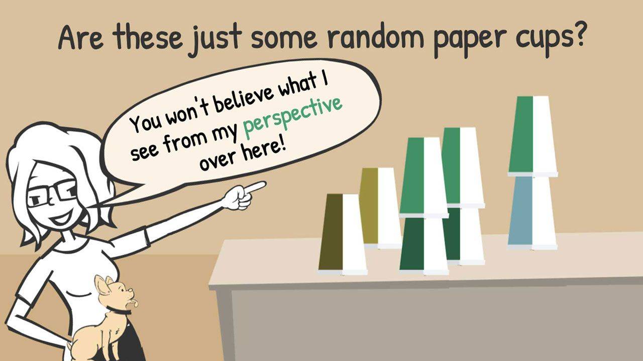 4 Life Lessons from Perspective Art Made from Paper Cups