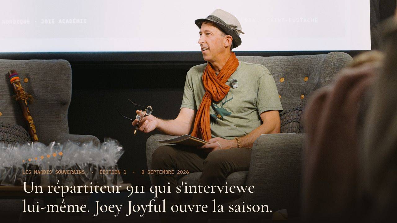 Joey Joyful seul sur scène à la première édition des Mardis Souverains, Impéria Saint-Eustache, 8 septembre 2026