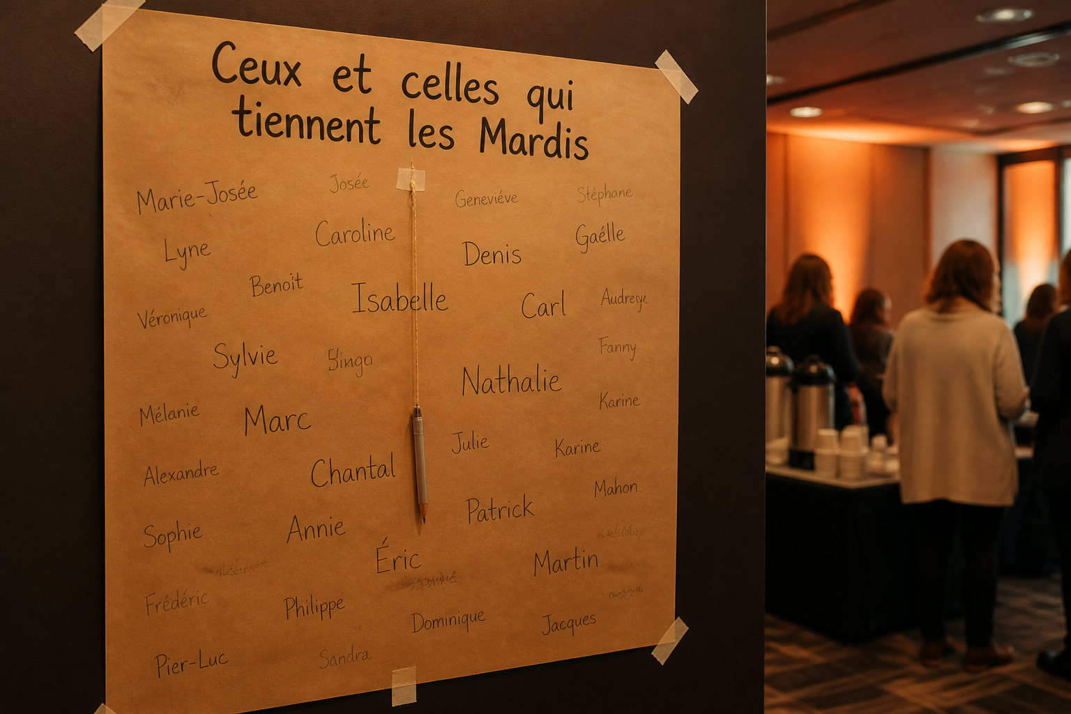 Le mur des prénoms