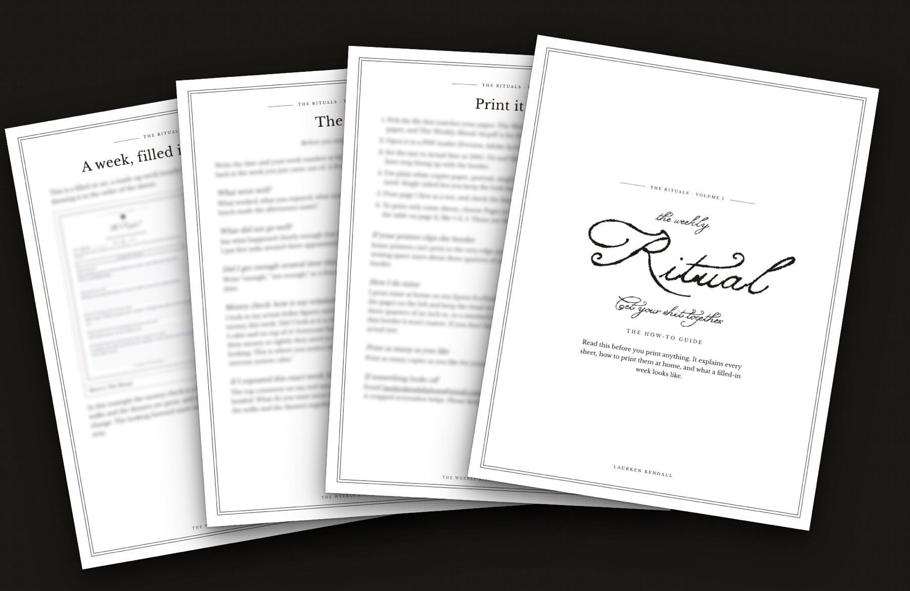 Pages from the section-by-section how-to guide