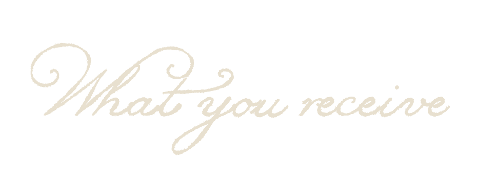 What you receive