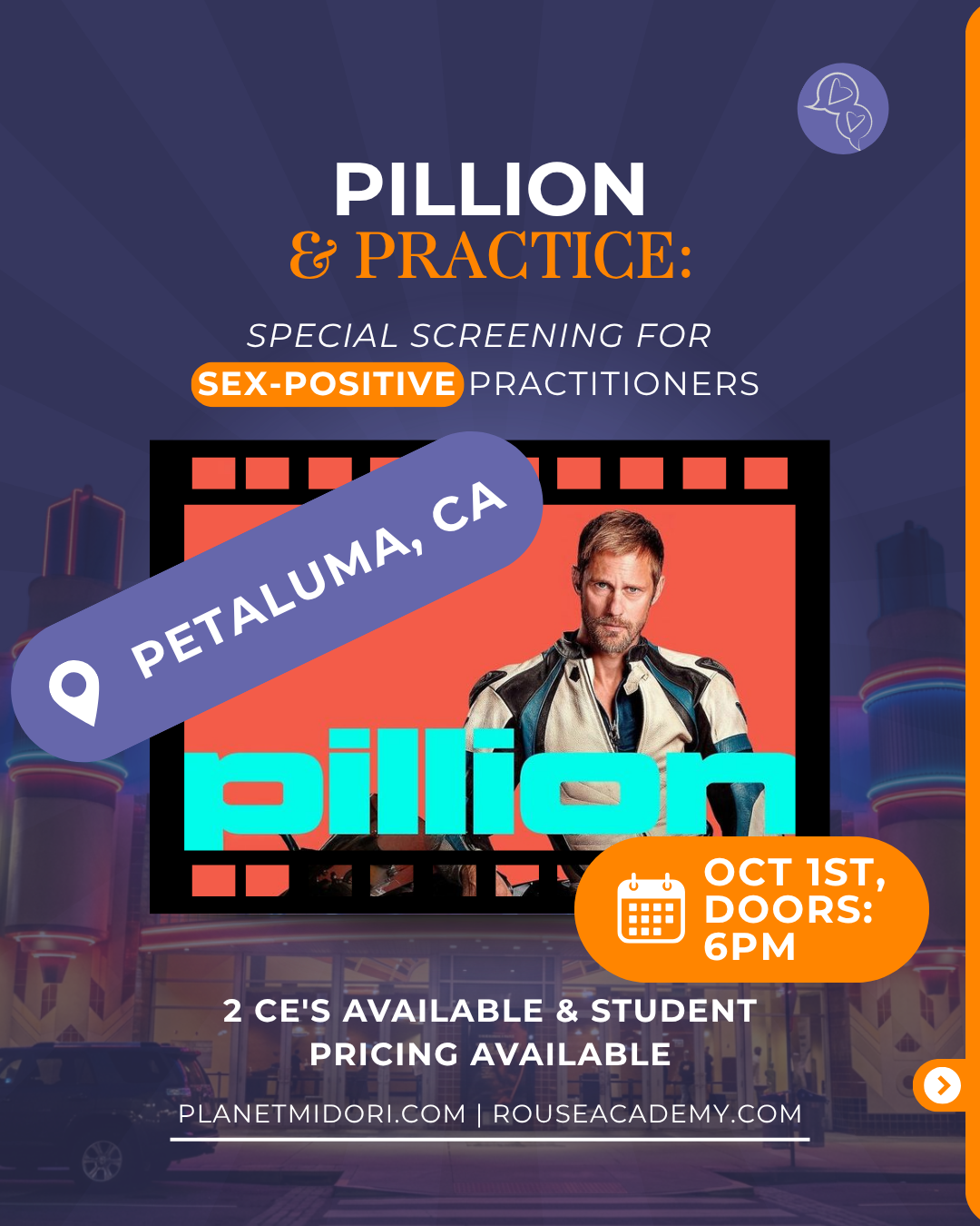 Pillion kink continuing education course in person petaluma, ca