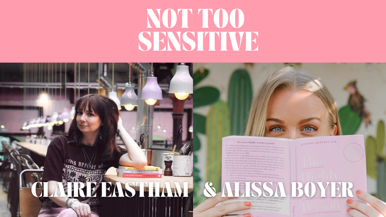 Images of authors claire eastman and alissa boyer host of the not too senstive podcast