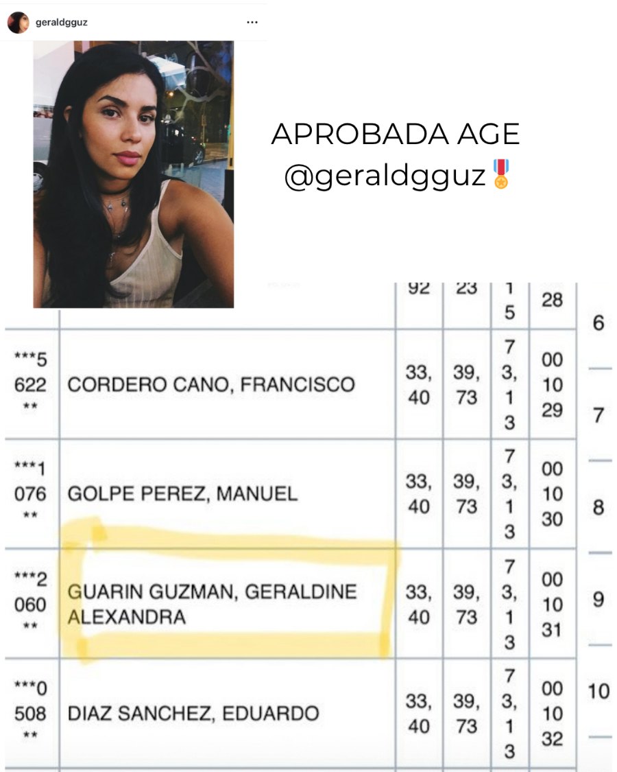 Testimonio de Geraldine Guarín Guzmán, aprobada Administración del Estado