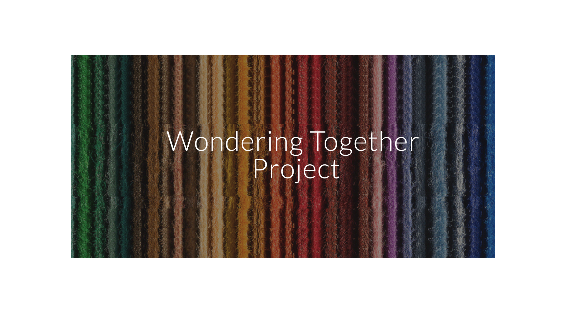Wondering Together Project Logo.