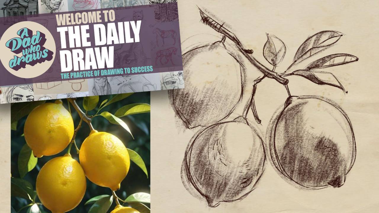 Draw Lemons – Easy Step-by-Step Sketching Lesson