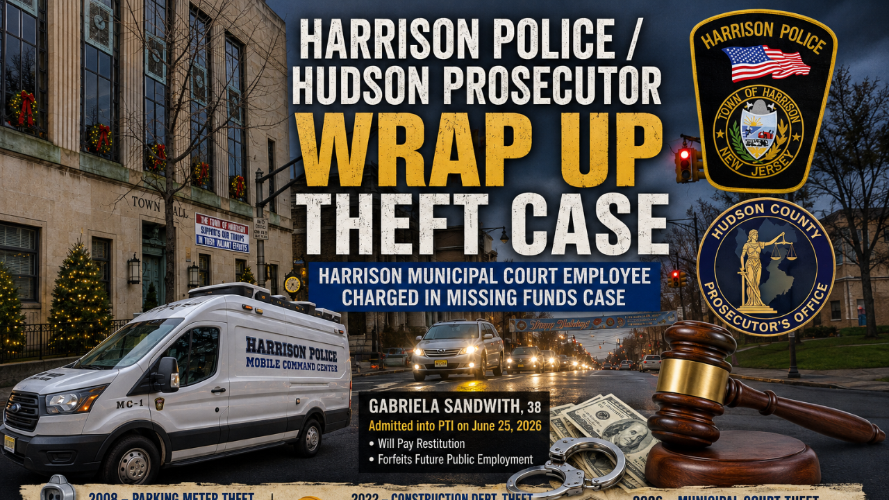 Harrison NJ Police Theft Case Wrapped Up