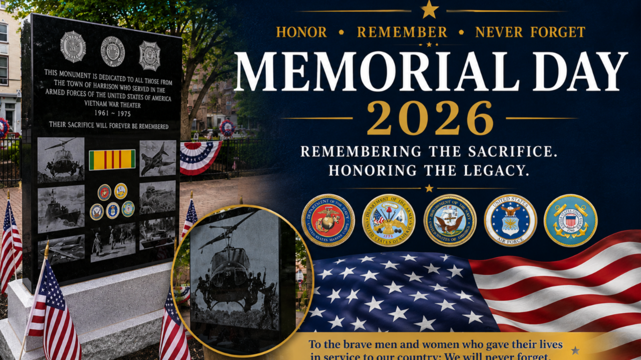Harrison Memorial Day 2026 Graphic Cover