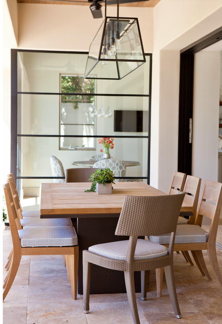 Via Pisa La Quinta California outdoor dining area