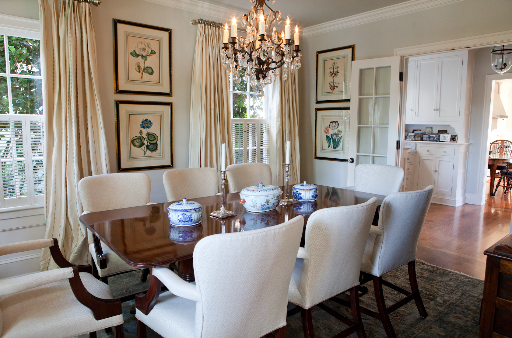 Bayshore Drive Newport Beach California dining room interior