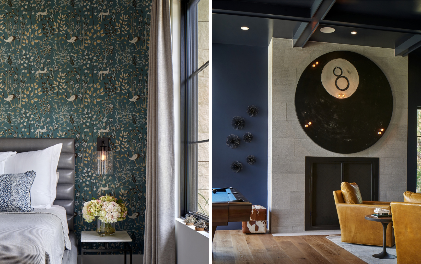 Greystone Boerne Texas bedroom and game room interior