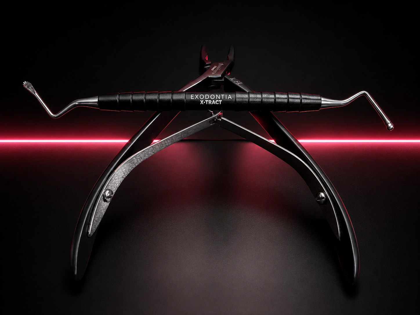 X-TRACT oral surgery rongeur and serrated curette