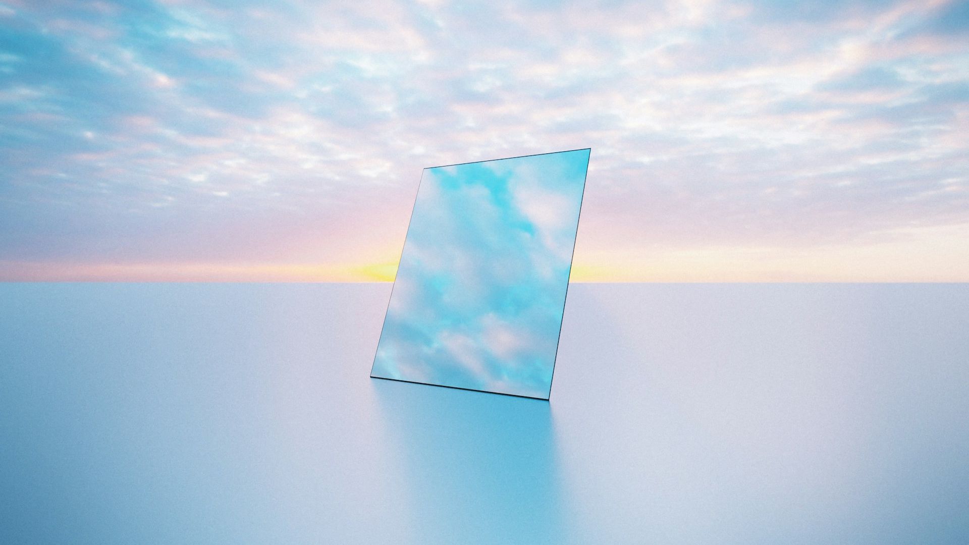 Sky mirroring sky