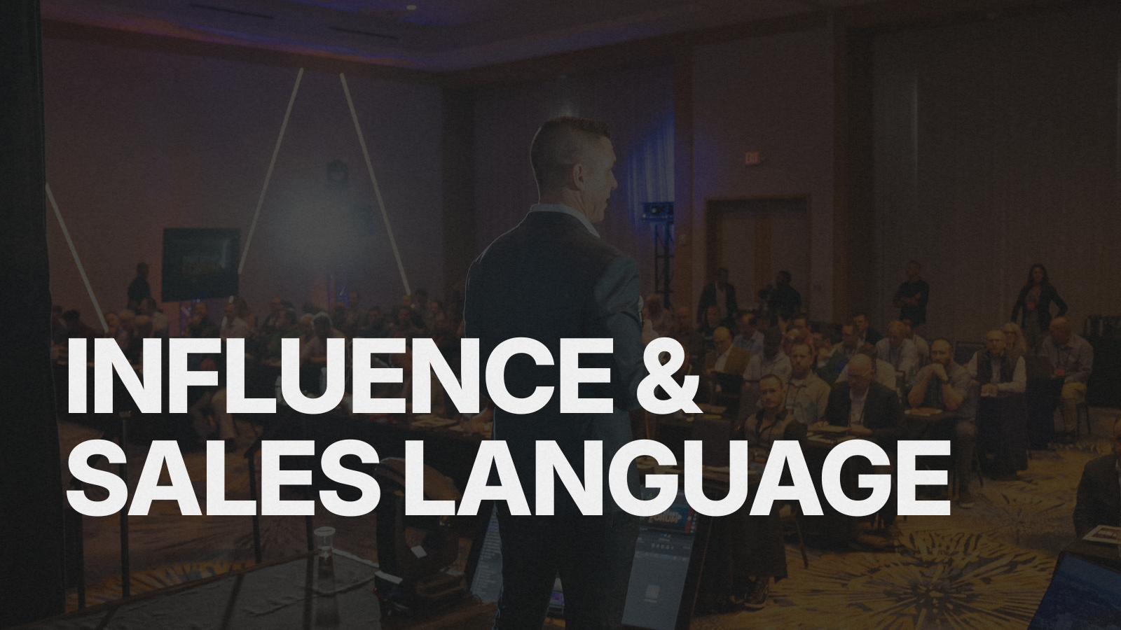 Tom Wall covering Influence and Sales Language