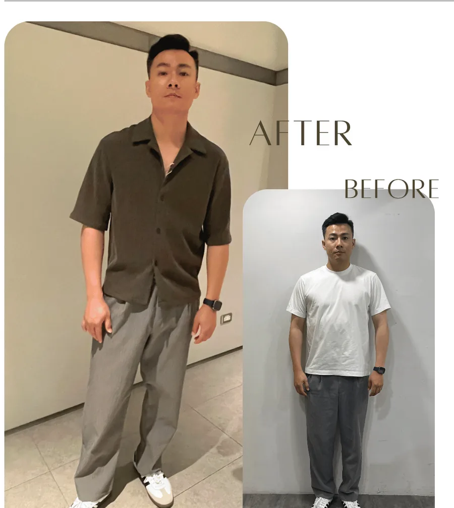 Ryan 形象升級前後對比:以 Elegant 風格版型展現專業與信賴感