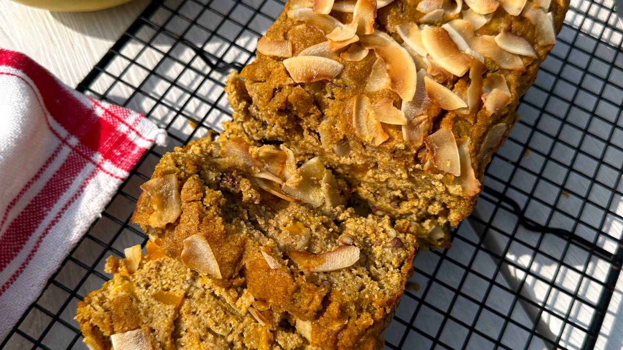 Healthy Mango Coconut Bread