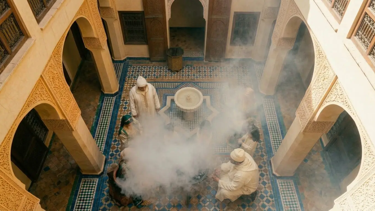 Aïd al-Adha 2026 Maroc — riad traditionnel, sacrifice, sens et alignement intérieur