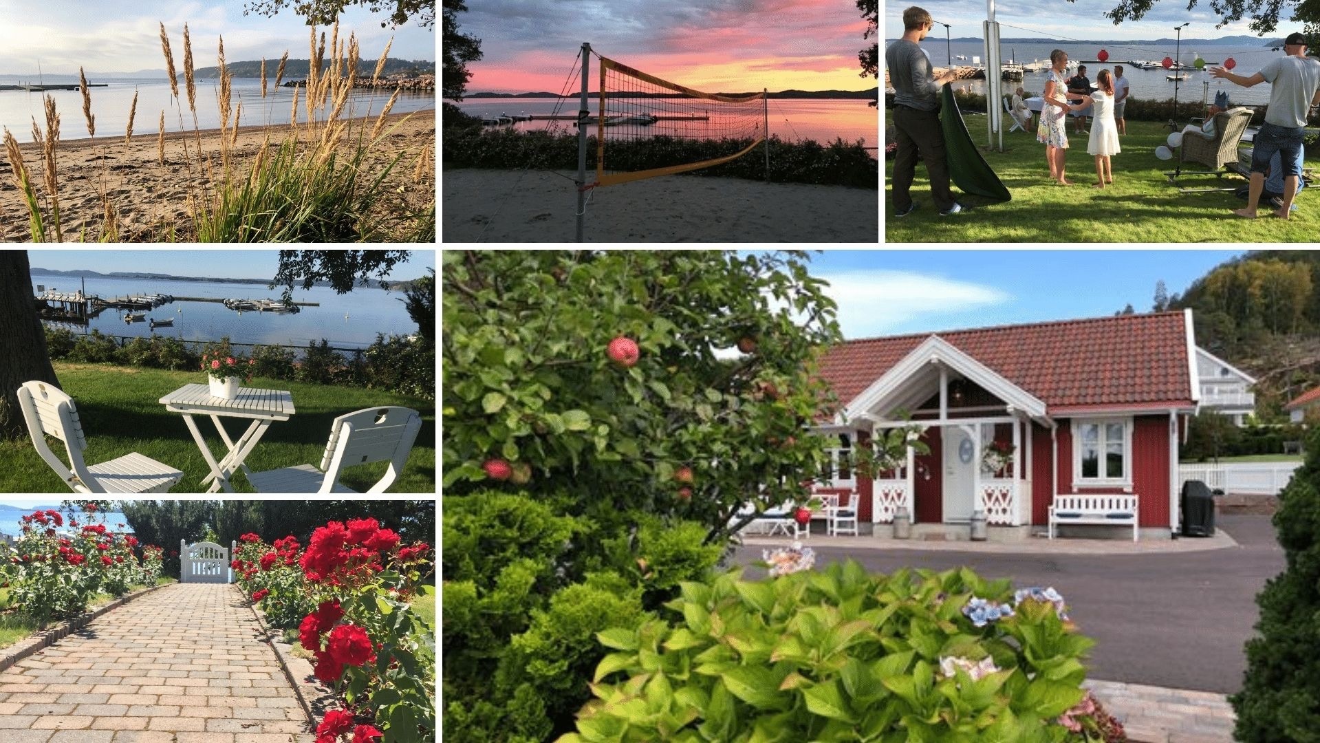 Opplev det lille røde huset ved fjorden - noe få trappetrinn ned til stranden!