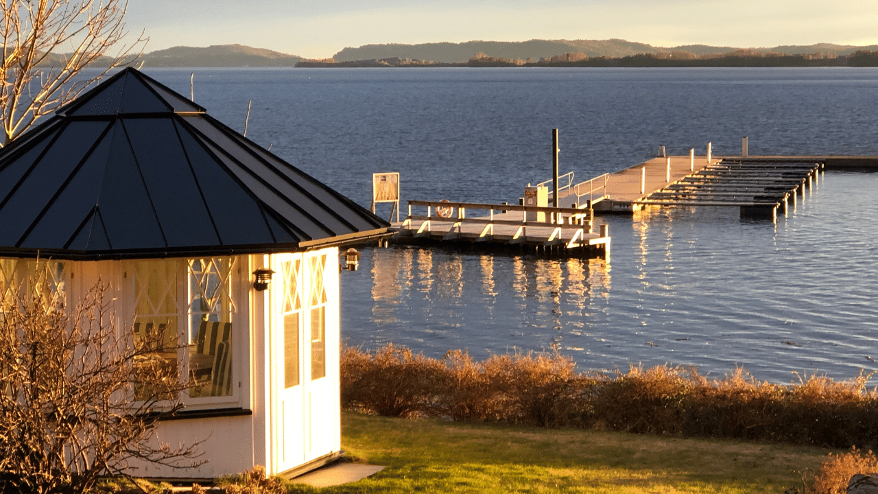 Sandviken Gård - Lysthuset. Brukes til coaching og gode samtaler