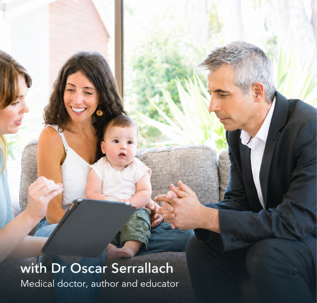Dr Oscar Serrallach seated in a calm consultation setting