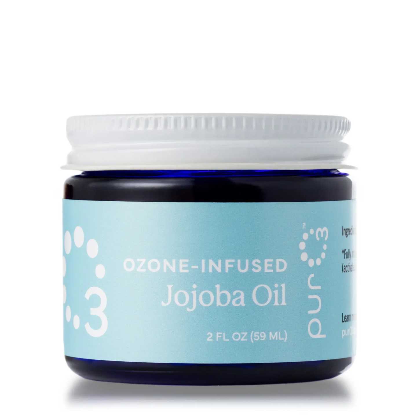 Ozone-infused jojoba oil jar