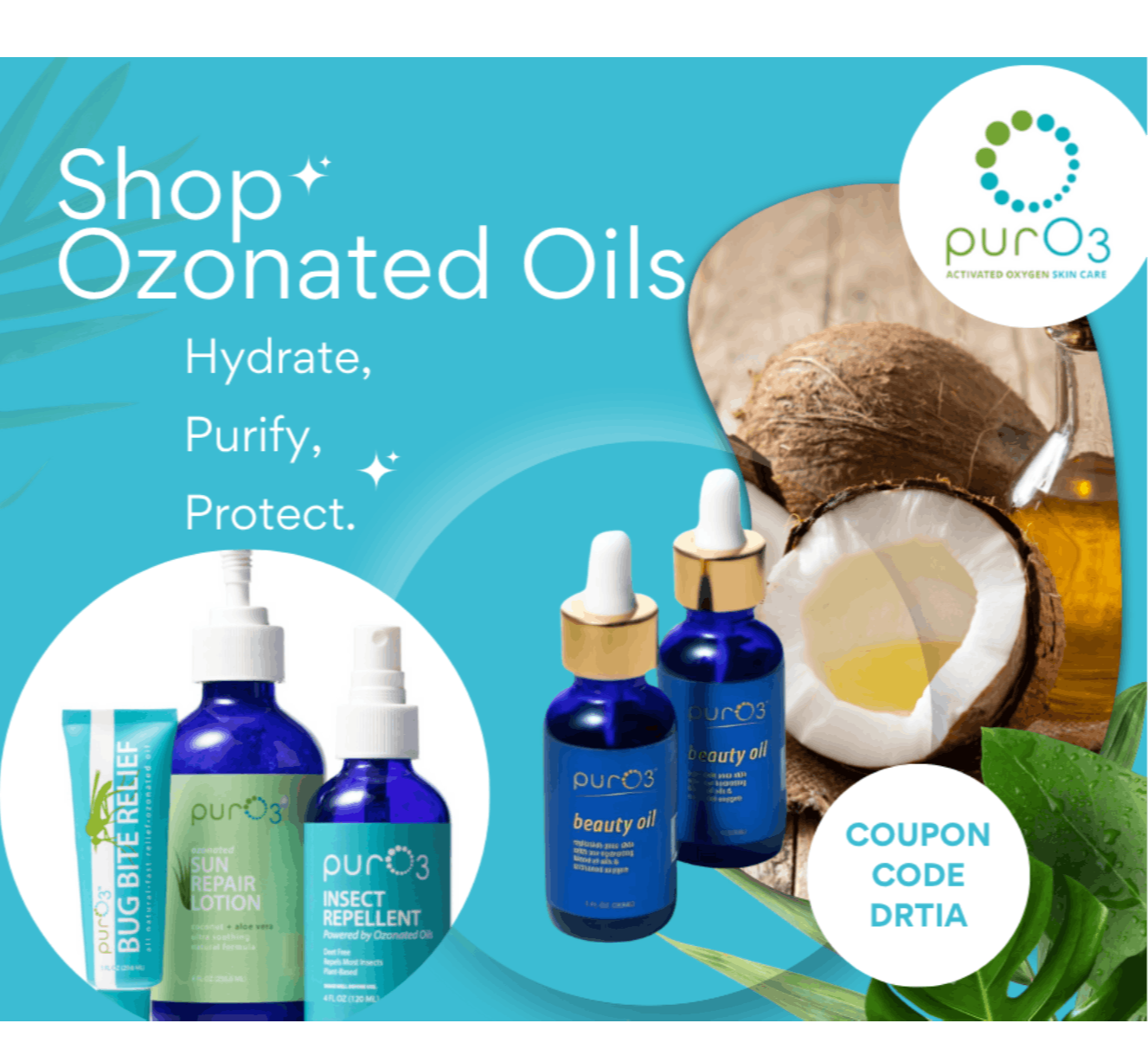 purO3 ozonated oils wellness product graphic