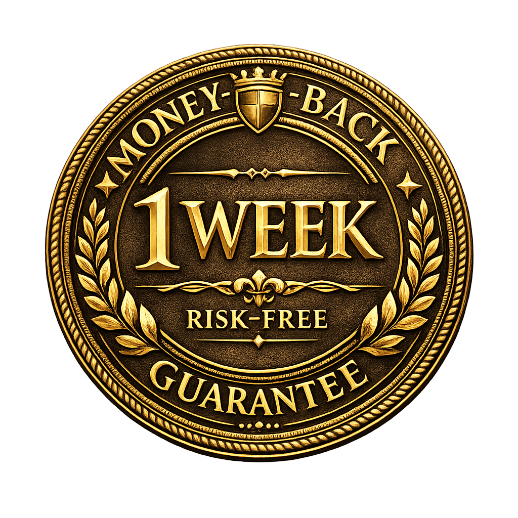 1 Week Risk-Free Money-Back Guarantee