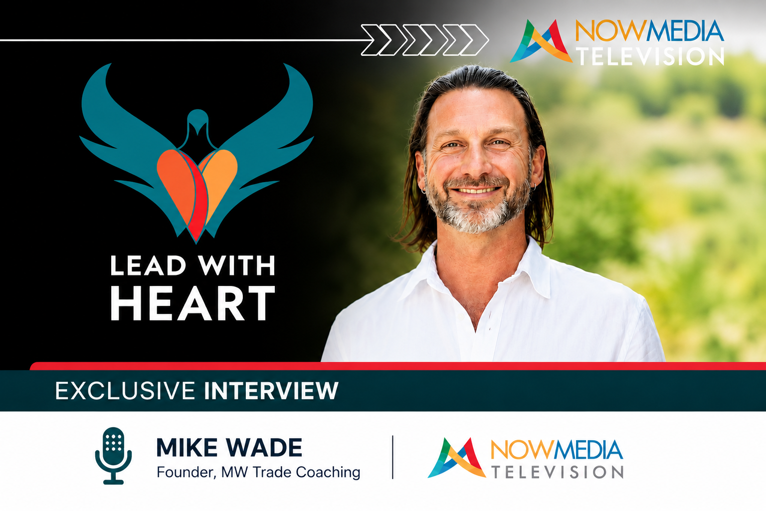 Mike Wade NowMedia TV Interview - Lead With Heart