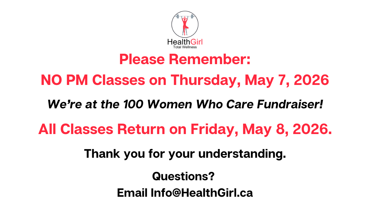 no PM classes thursday may 7 2026 at healthgirl