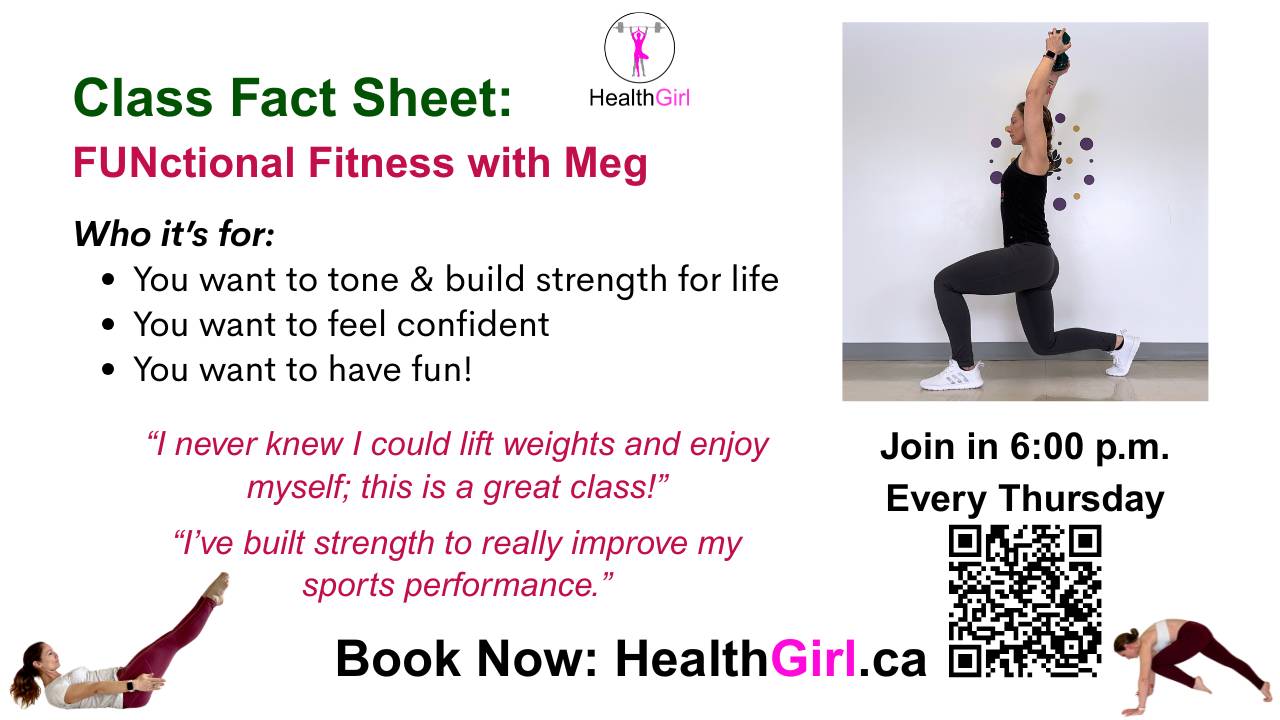 Exercise Fact File Class Fact Sheet: Meg's FUNctional Fitness on Thursdays