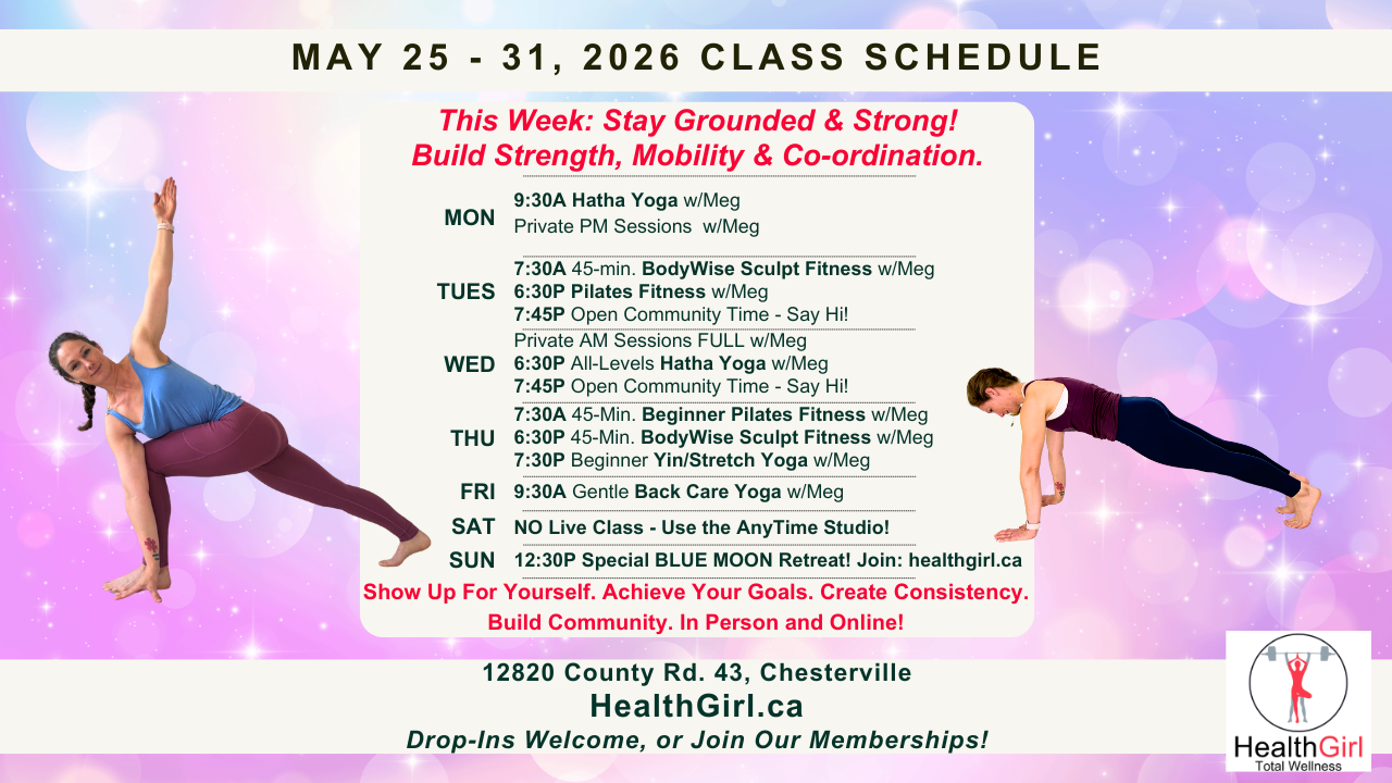 class schedule may 25 to 31 2026 moon retreat healthgirl yoga fitness pilates